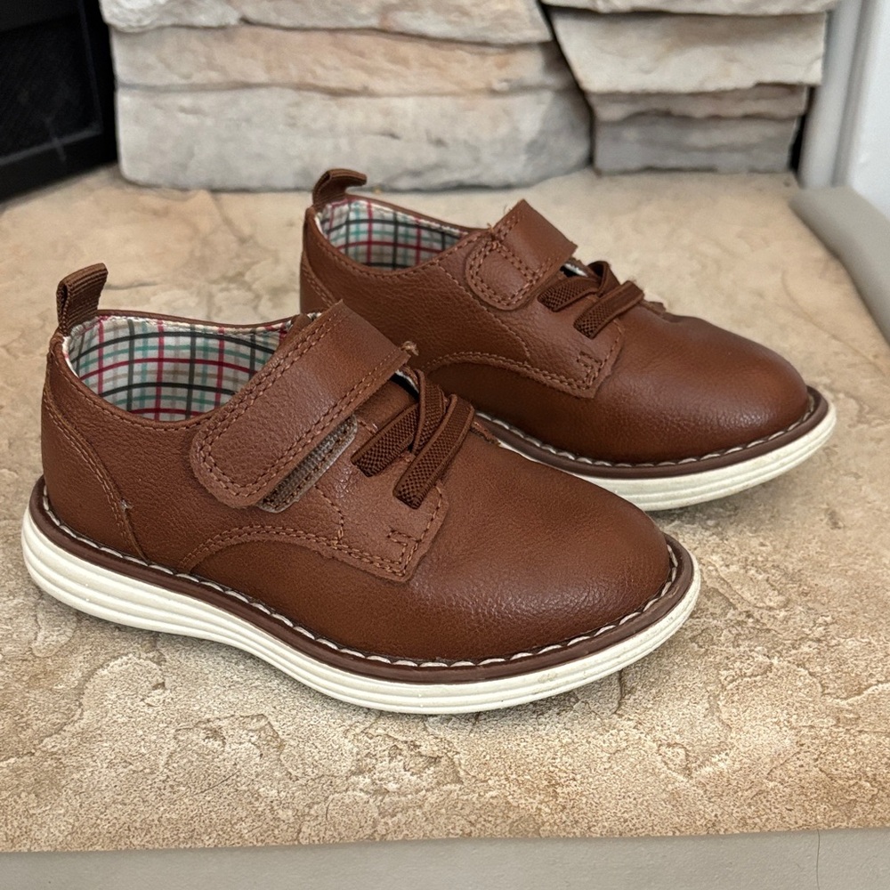 Cat & Jack Brown Toddler Dress Shoes 7T